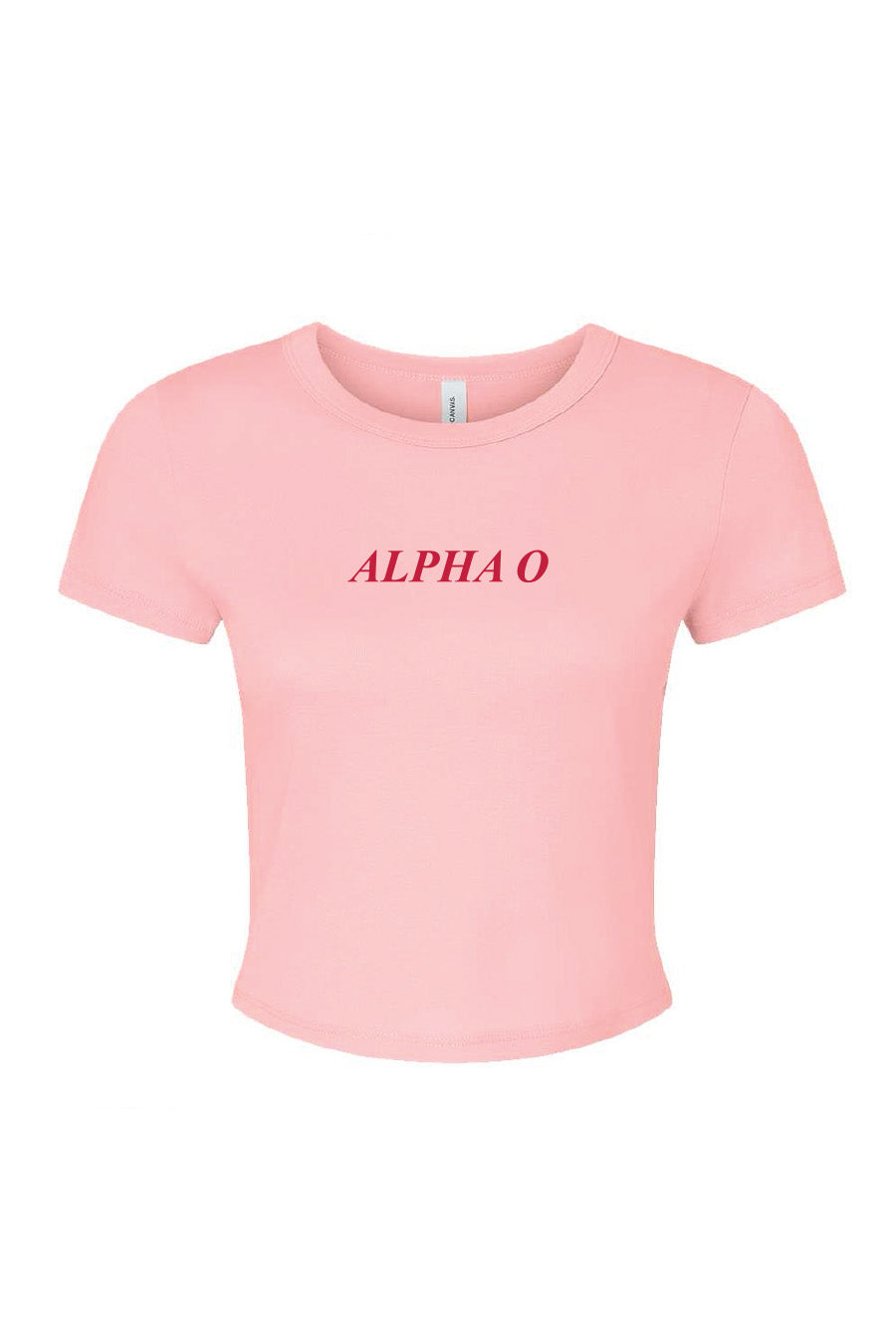 Light Pink AOII Crop Tee