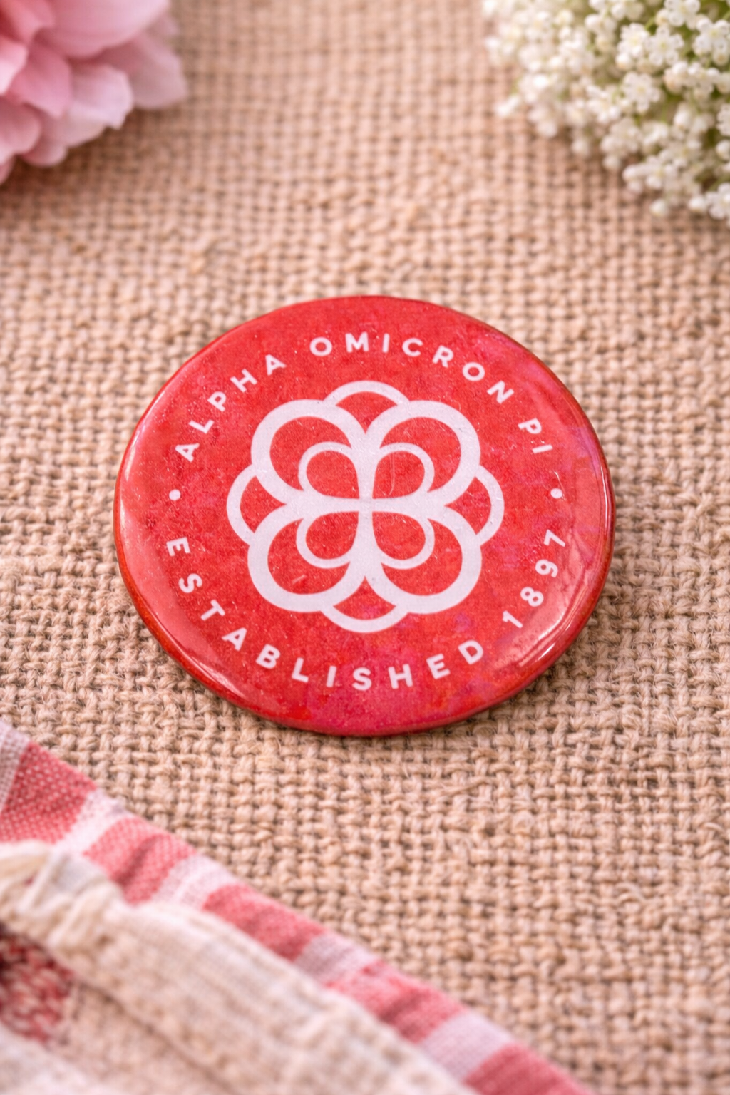 Classic Infinity Rose Button