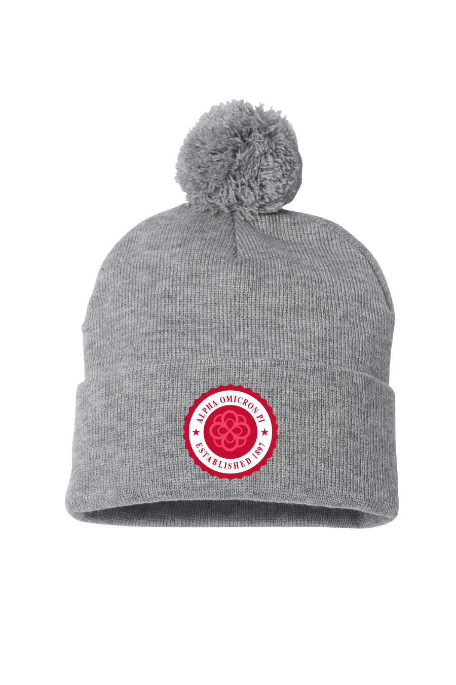 Red Established Patch Beanie