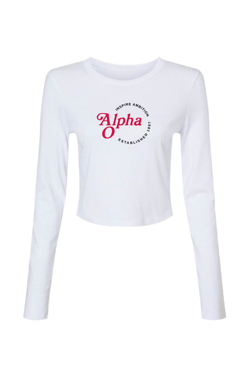 Alpha O Inspire Ambition Cropped Long Sleeve