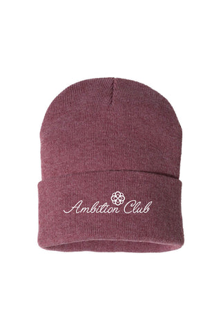 Red Established Patch Beanie