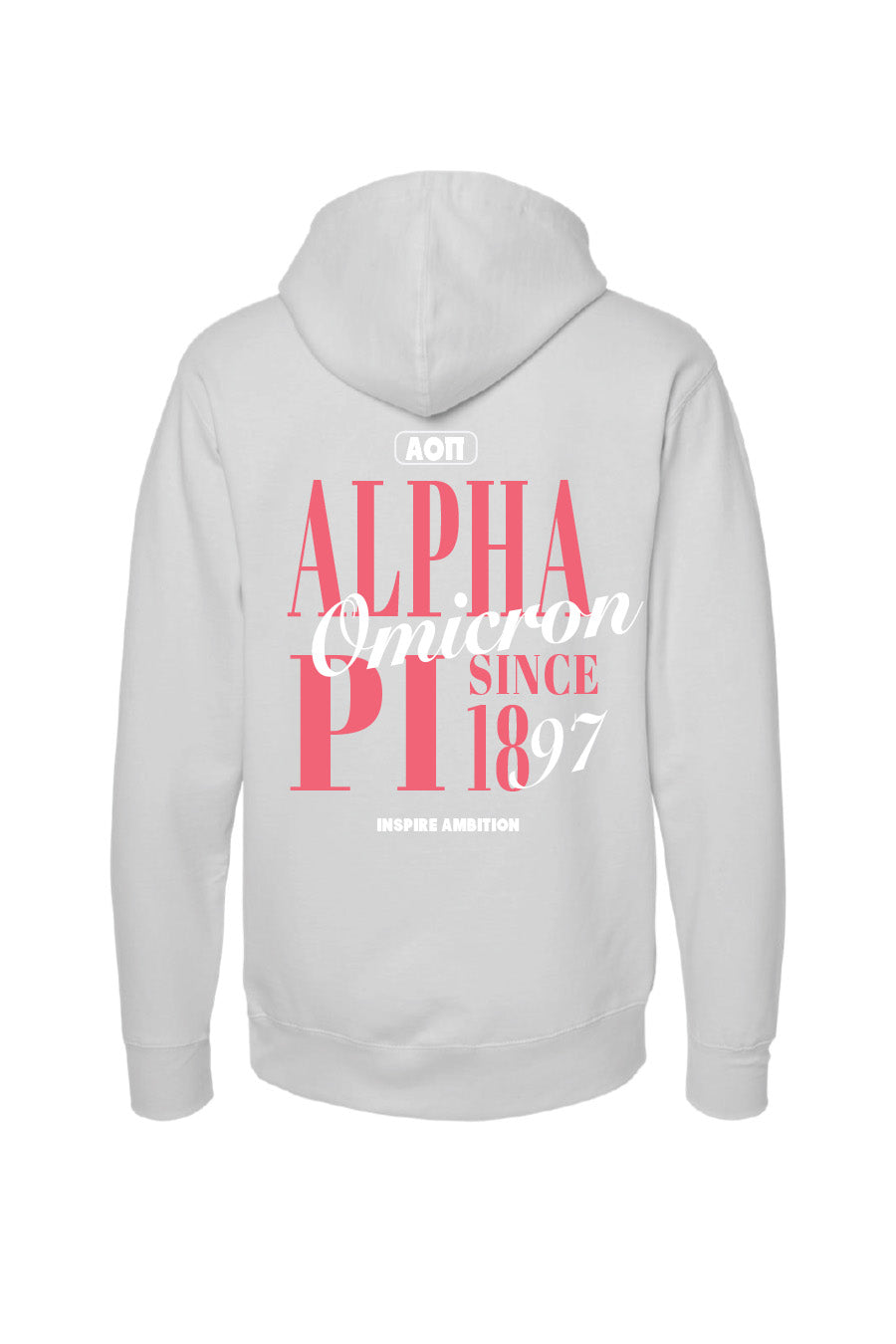 Alpha Omicron Pi Yin-Yang Surf Sorority Hoodie Mineral hot Wash Tie Dye | Greek Life Sweatshirt | Alpha O comfy hoodie