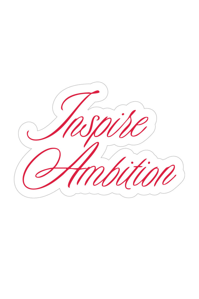 Inspire Ambition Script Sticker