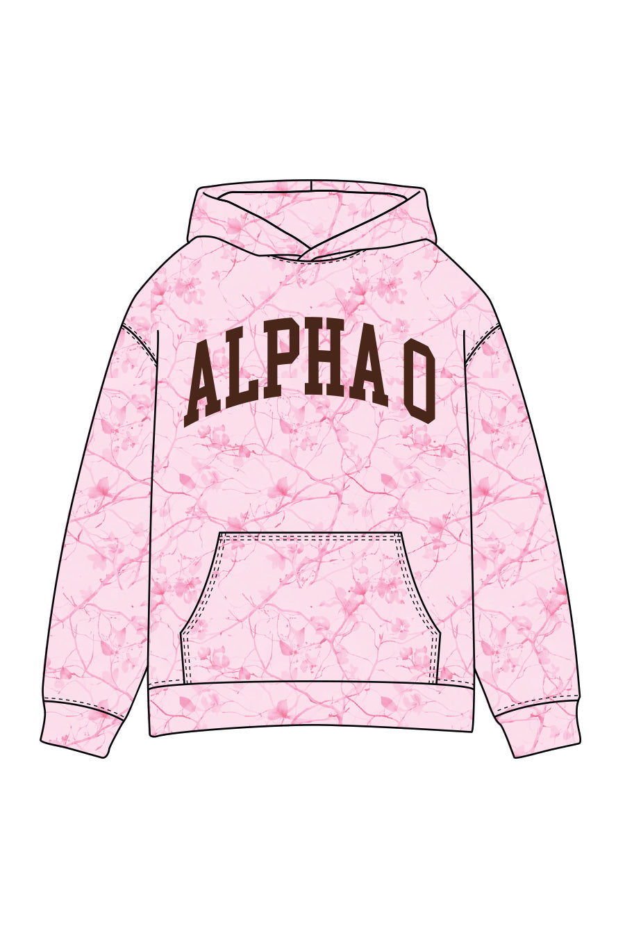 Limited Edition Pink Alpha O Hoodie- Pre-Order