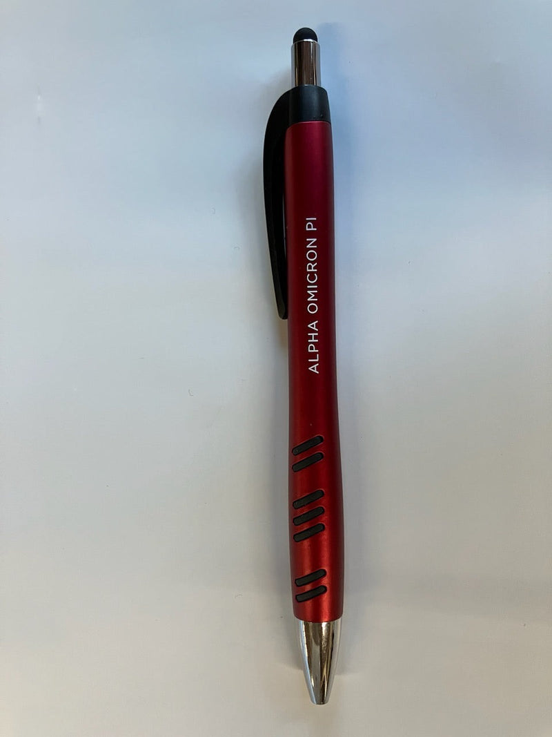 Maroon and Black Stripe Pen