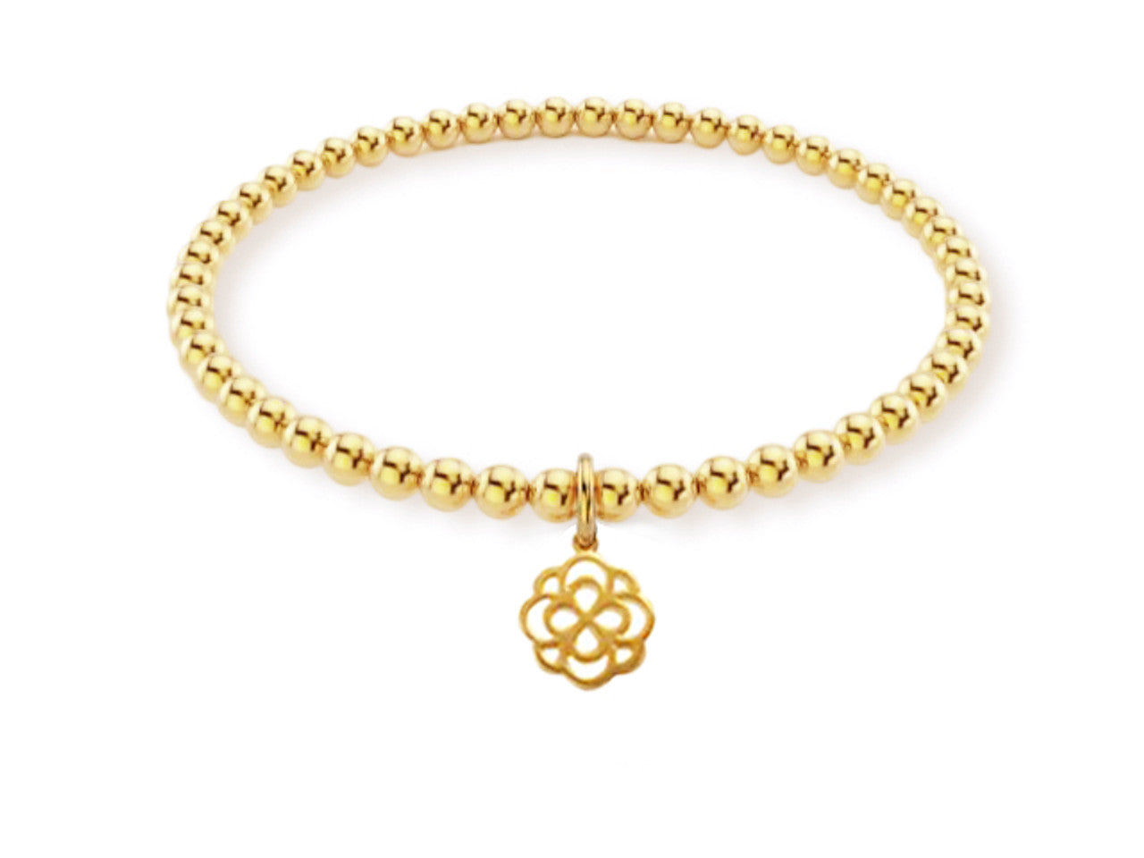 Alpha Omicron Pi Bead Bracelet - Infinity Rose