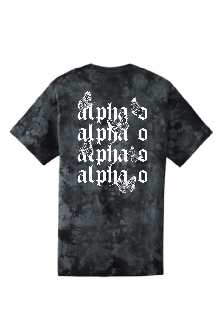 Black Crystal Tie-Dye Tee