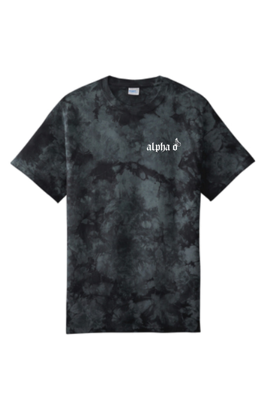 Black Crystal Tie-Dye Tee