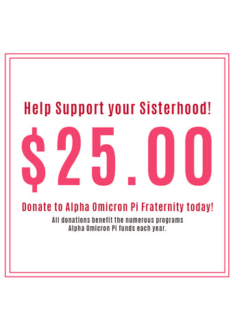 $15 Donation to Alpha Omicron Pi Fraternity