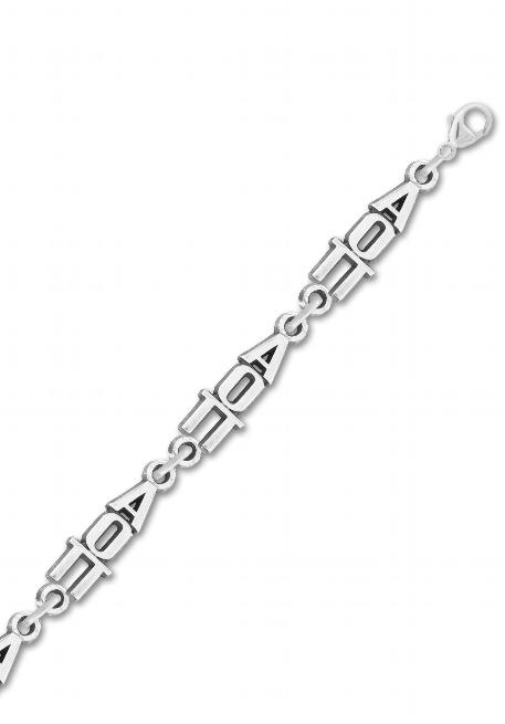 Greek Letter Link Bracelet