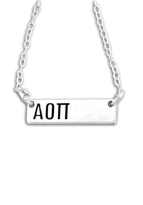 Horizontal Letters Necklace